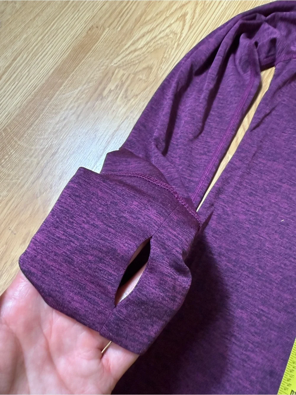 Women's Purple Quarter-Zip Performance Top - Size M